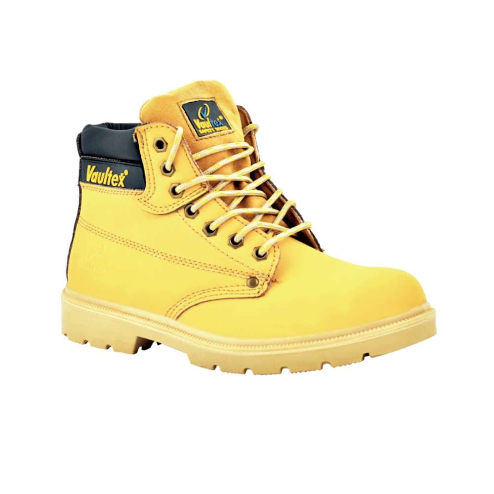 Vaultex 11K High Ankle Steel Toe Safety Shoes - Honey, 43