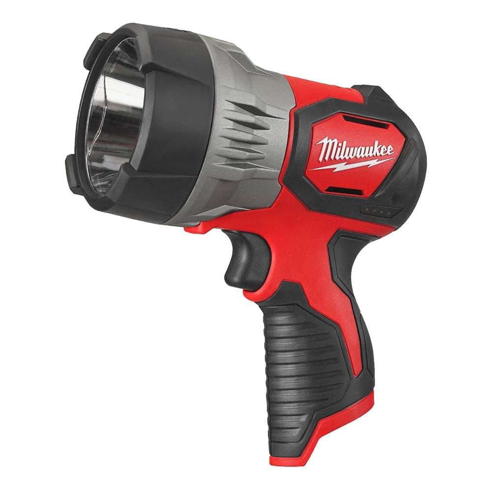 Milwaukee 12V LED Spot Light, 750 Lumen, 650m Long-Range Torch