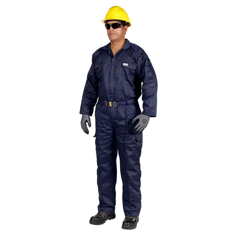 Vaultex 1NV 190GSM Twill Coverall Navy Blue - Medium