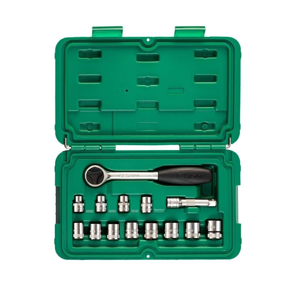 SATA ST09523G 14-Piece 3/8" Drive 6 Point Metric Socket Set