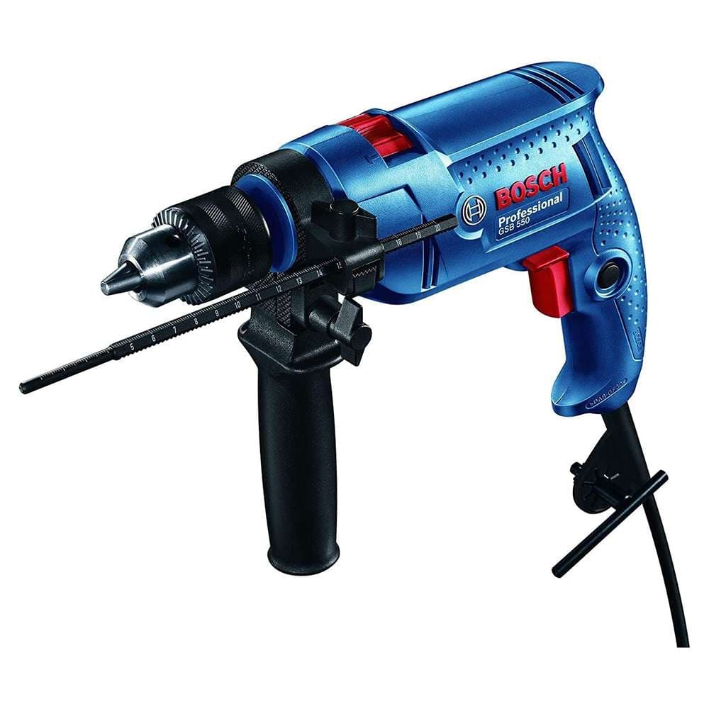 Bosch GSB 550 550W Impact Drill with 13mm Chuck and Tool Box
