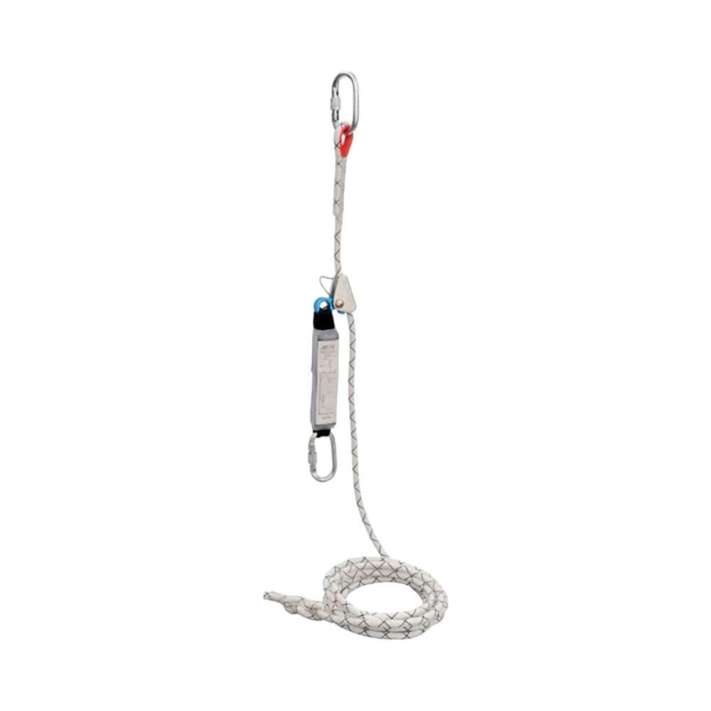JECH JE3211A10 Vertical Lifeline Fall Arrester, 10m Length, 12mm rope dia