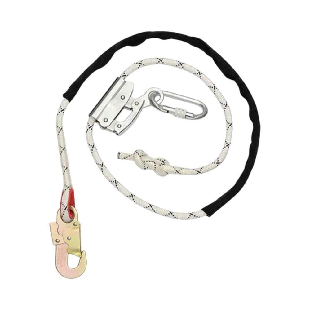 JECH Work Positioning lanyard with rope Grab, 2000mm Max. Length