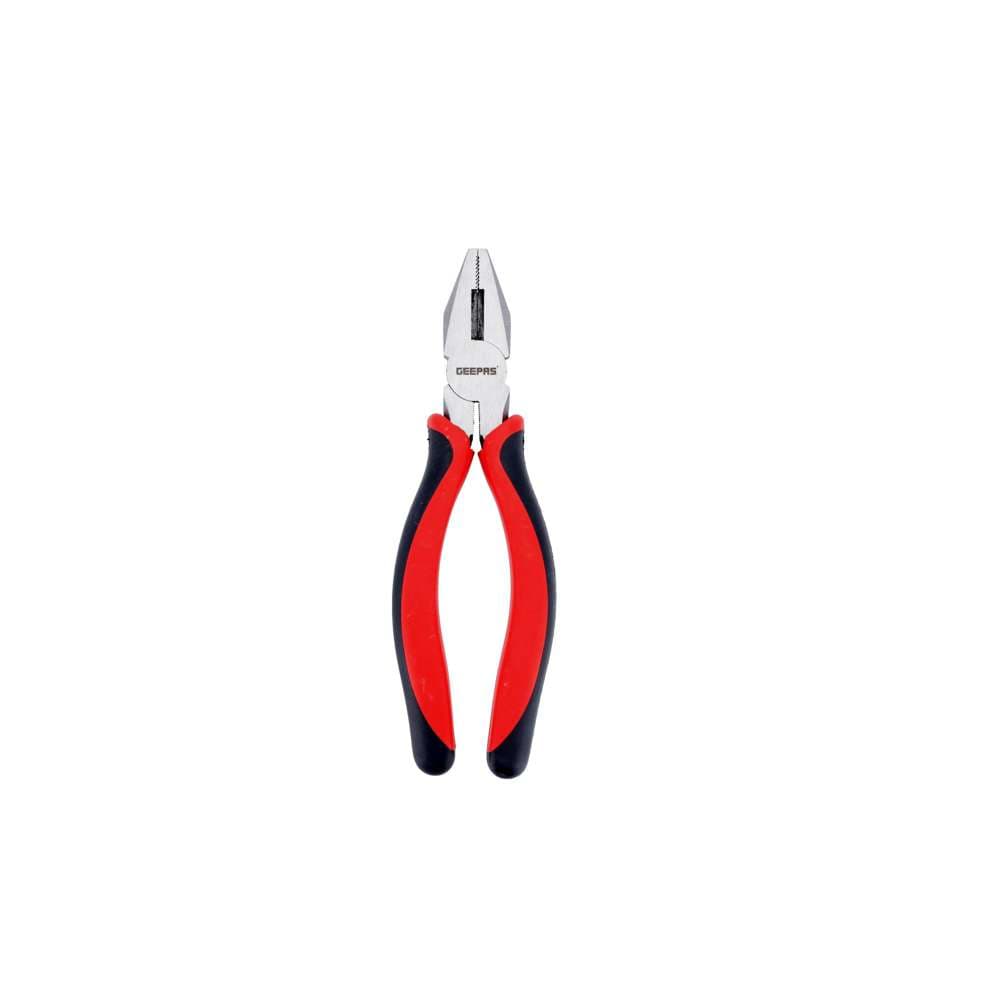 Geepas Steel Combination Pliers with Wire Stripper & Crimper, 8", Suitable for Electricians & Mechanics