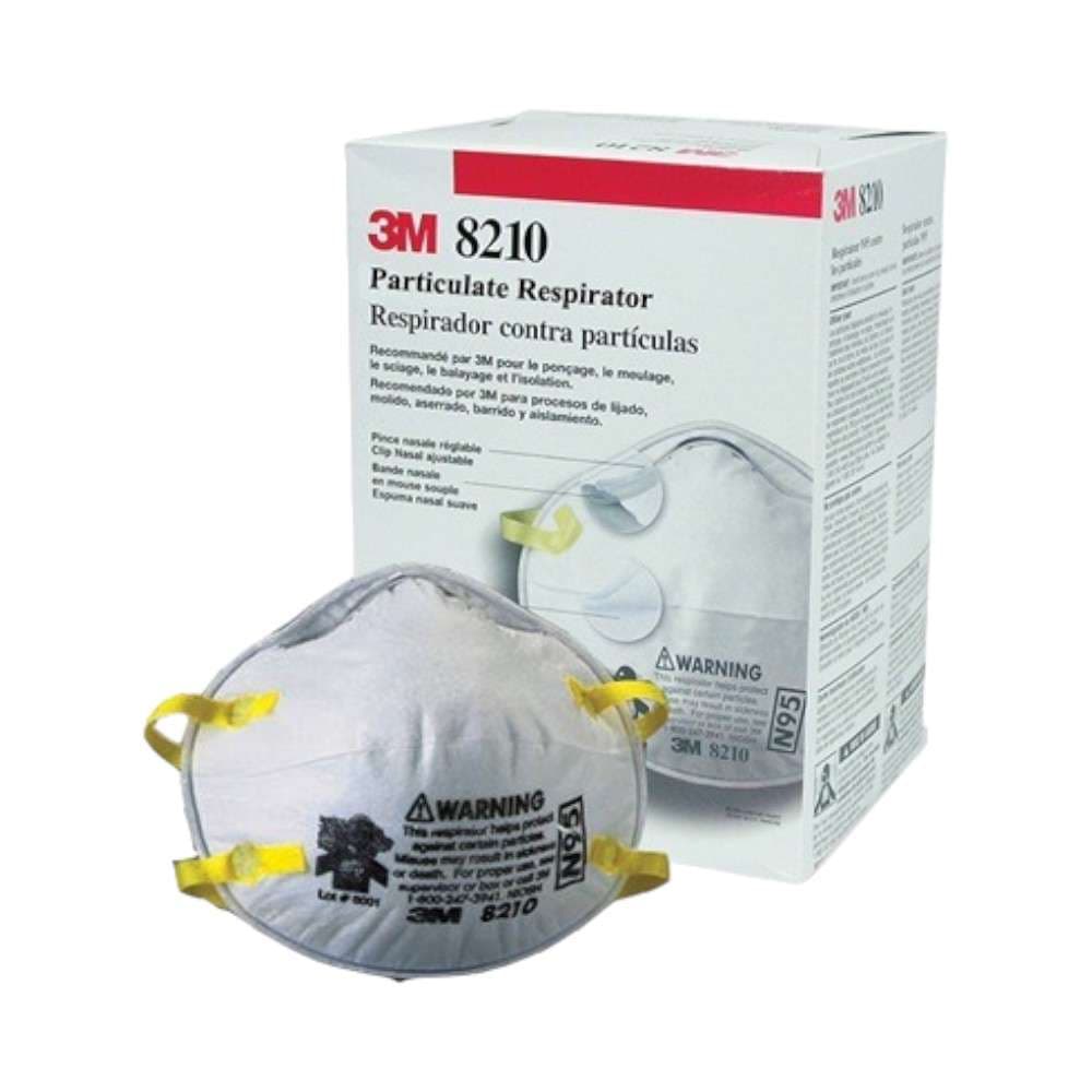3M™ 8210 N95 Particulate Respirator, White, 20Pcs/pack