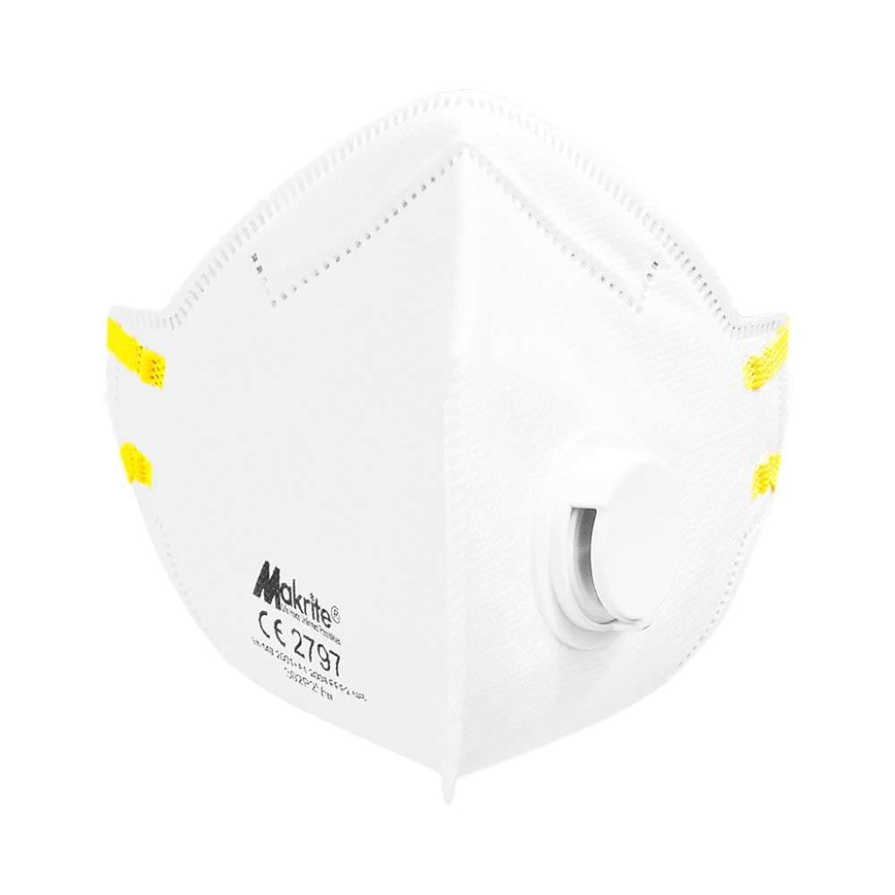 Makrite 302P2VW, FFP2 NR Respirator with Valve, 15Pcs/Pack