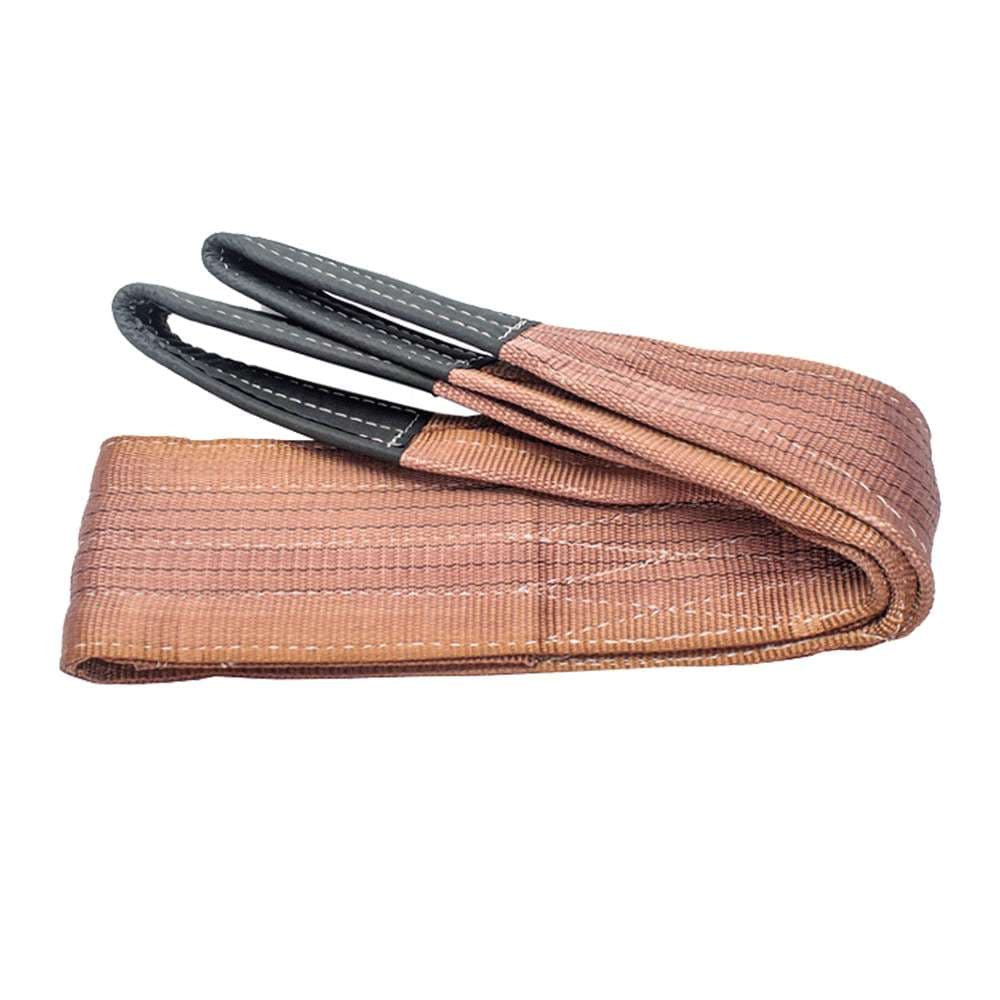6 Meter Polyester Flat Woven Webbing Belt (Sling's) 6 Ton Capacity - Brown