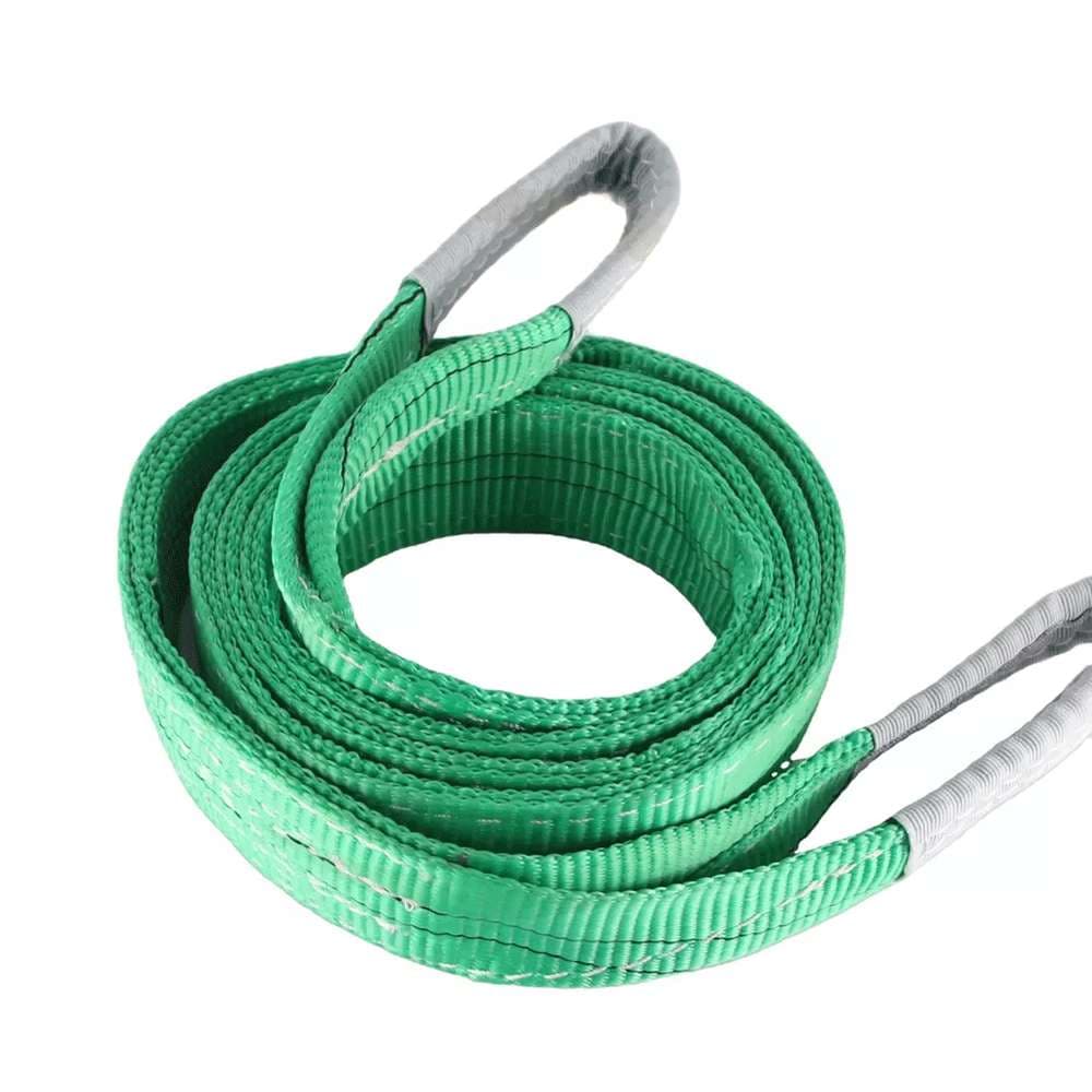 2 Meter Polyester Flat Woven Webbing Belt (Sling's) 2 Ton Capacity - Green