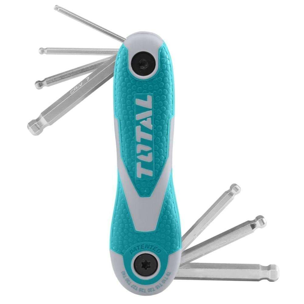طقم مفاتيح الجيب السداسي من توتال المكون من (8Pcs) موديل (THT1061826)